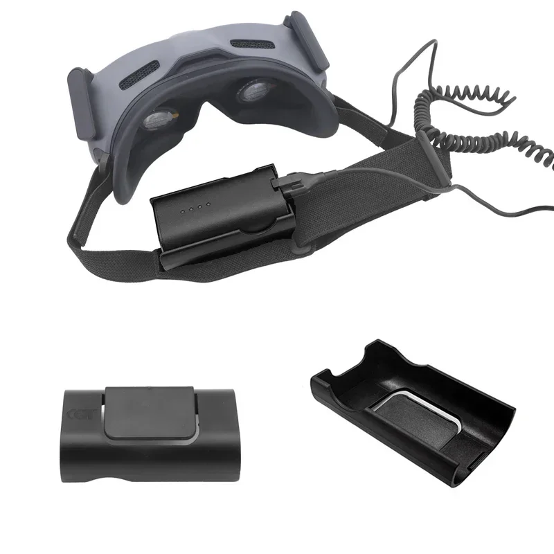 Drone Gimbal Case - バッテリーホルダーヘッドバンドバッテリー収納ケースシェルバッククリップバックル DJI アバタ FPV ゴーグル V2