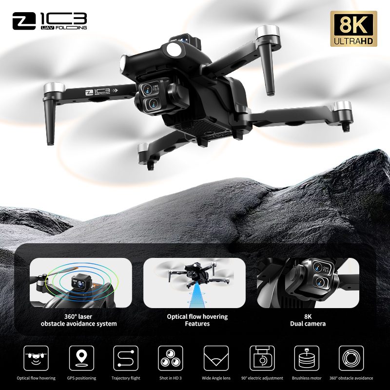 Z103 ウルトラドローン プロフェッショナル 8K 4軸レ - Drone Gimbal Mount のレビューと価格