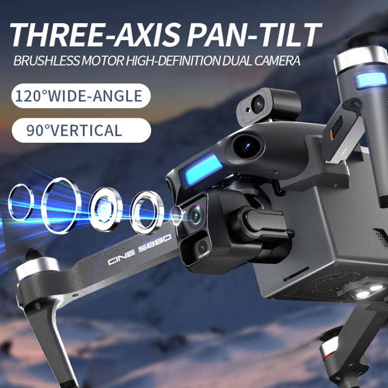 2026年新型8Kデュアルカメラドローン、5.5インチ大型ス - Drone Gimbal Mount のレビューと価格