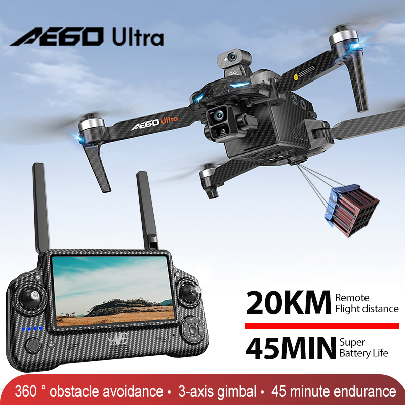 AE60 GPSドローン プロフェッショナル 8Kカメラ 3 - Drone Gimbal Brushless のレビューと価格