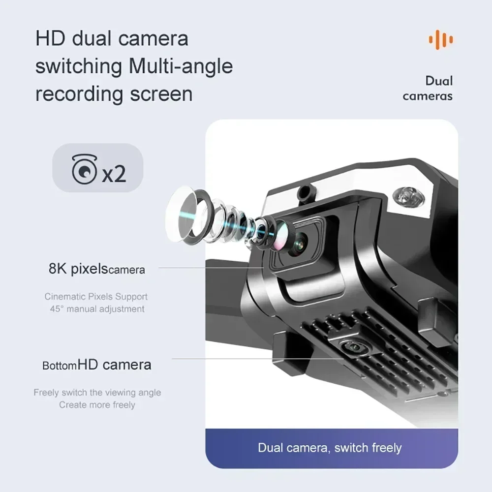 G6 proドローン、8Kデュアルカメラ、5G GPS、折り - Drone Gimbal Brushless のレビューと価格