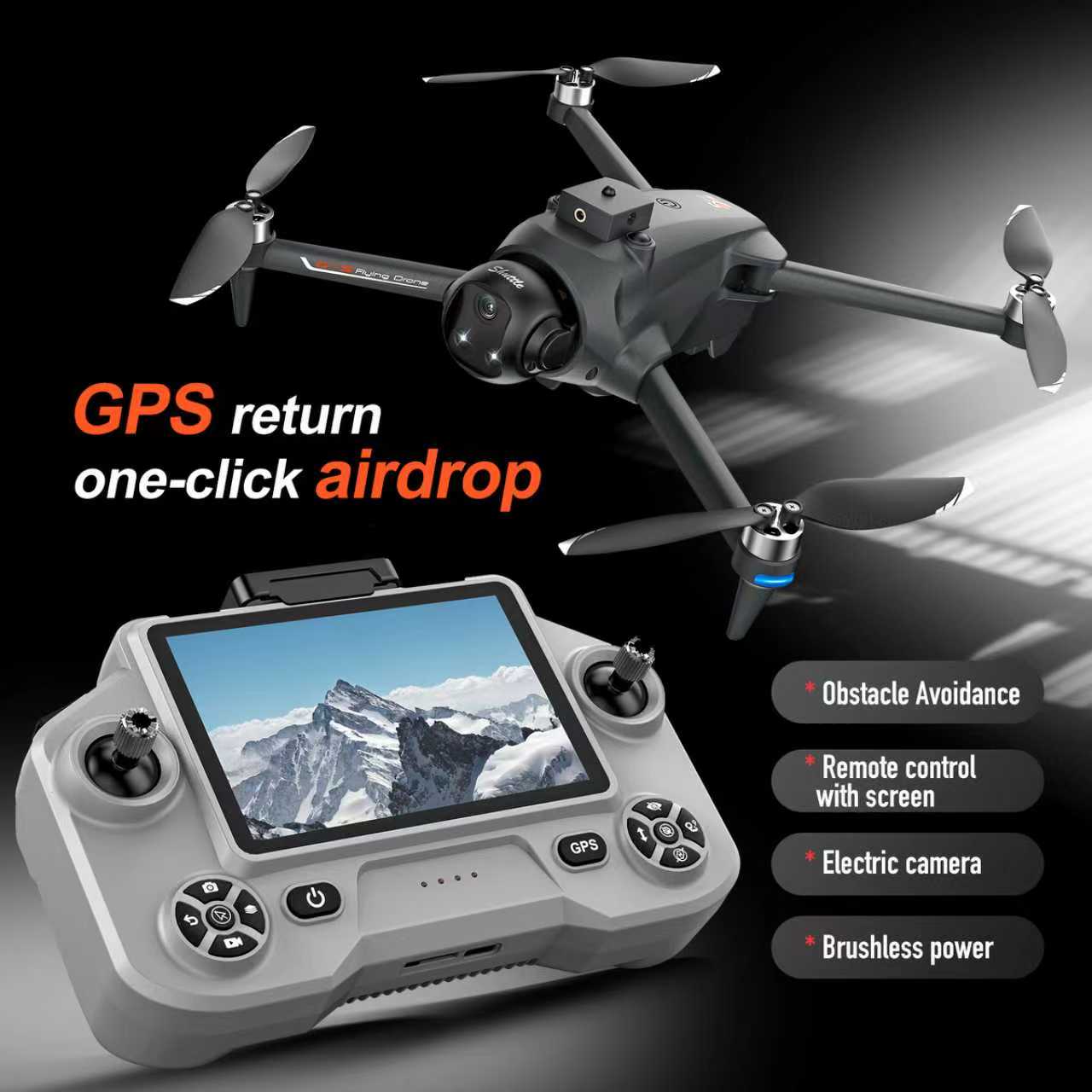 YL059 FPV GPSクアッドコプタードローン 8K H - Drone Gimbal 2 Axis のレビューと価格