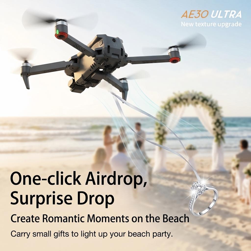 新しい AE30 ウルトラ GPS ドローン 4K プロフェ - Drone Gimbal 3 Axis のレビューと価格